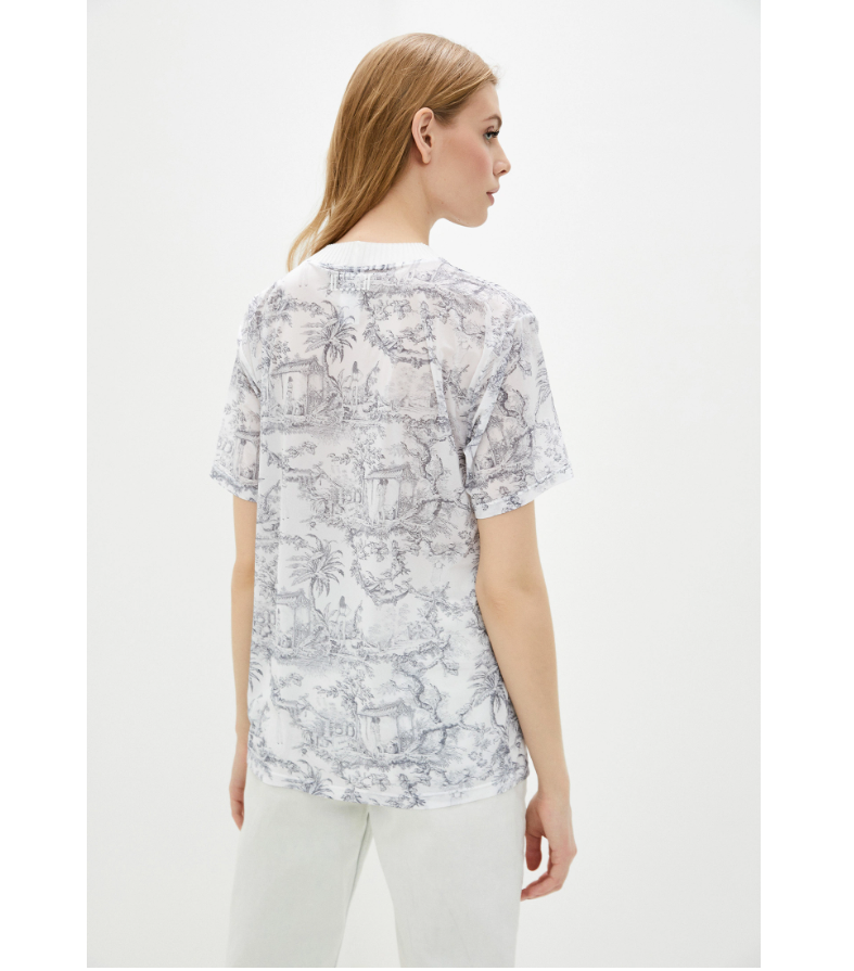 Austrian Luxury Wolford ANTOINETTE Shirt MSRP$280 CHIC & SLEEK