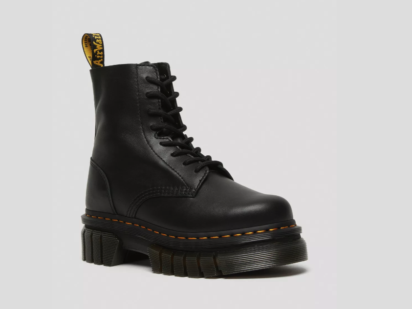 AUDRICK NAPPA LEATHER PLATFORM ANKLE BOOTS MSRP$240 in Black Nappa Great Reviews